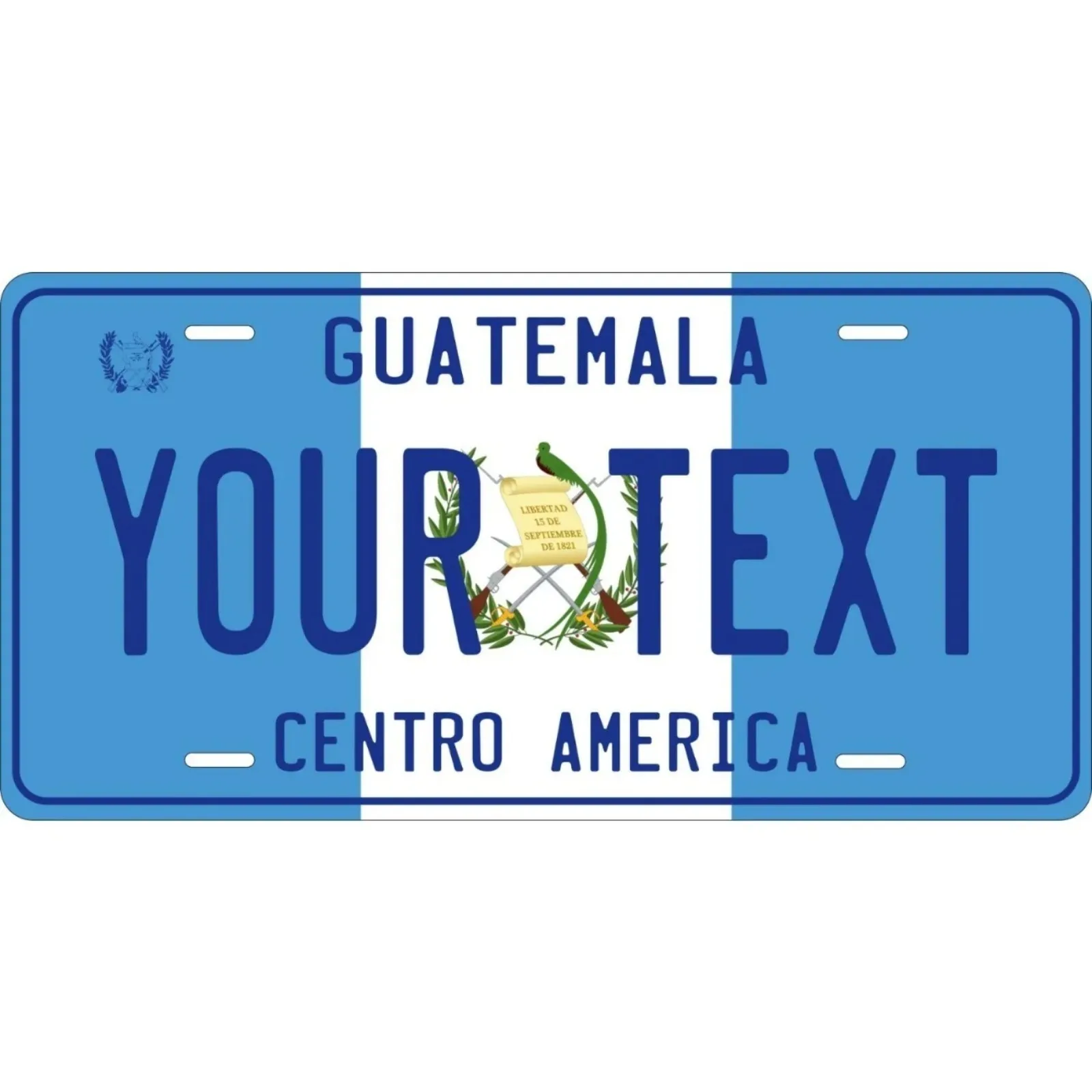 1PC 2D Flat Custom Guatemala Flag Decorative Tag, Personalized, Dustproof & Waterproof, Home Decor (Only Decoration)