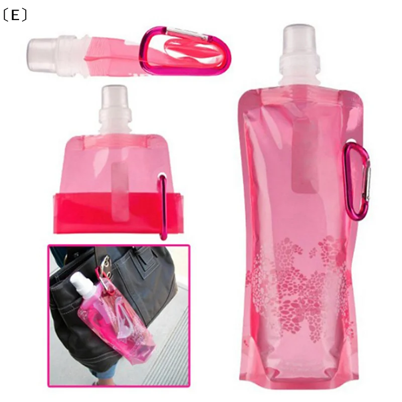 〔E〕1Pc Cups Bag Folding Plastic Collapsible Outdoor Sport Portable Water Bottle  〔Winter5〕 view 5