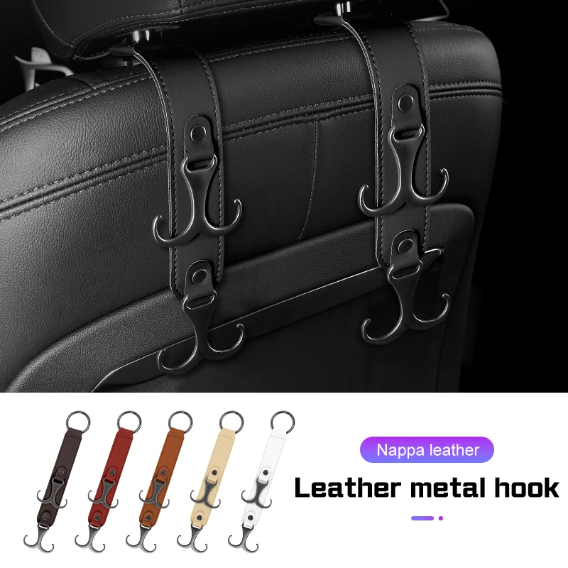 

Universal Car Headrest Hook Rear Seat Hanging Hook For Audi A1 A3 A6 A6L Q2 Q3 Q7 TTS R8 S6 RS3 B8 8P 8V A6 Storage Hanging Hook