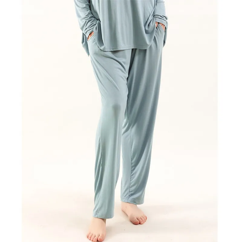 3XL-7XL Spring Autumn Pajamas Pant For Women Plus Size Cotton Sleepwear Pants Loose Comfortable Nightwear Home Wear Trousers