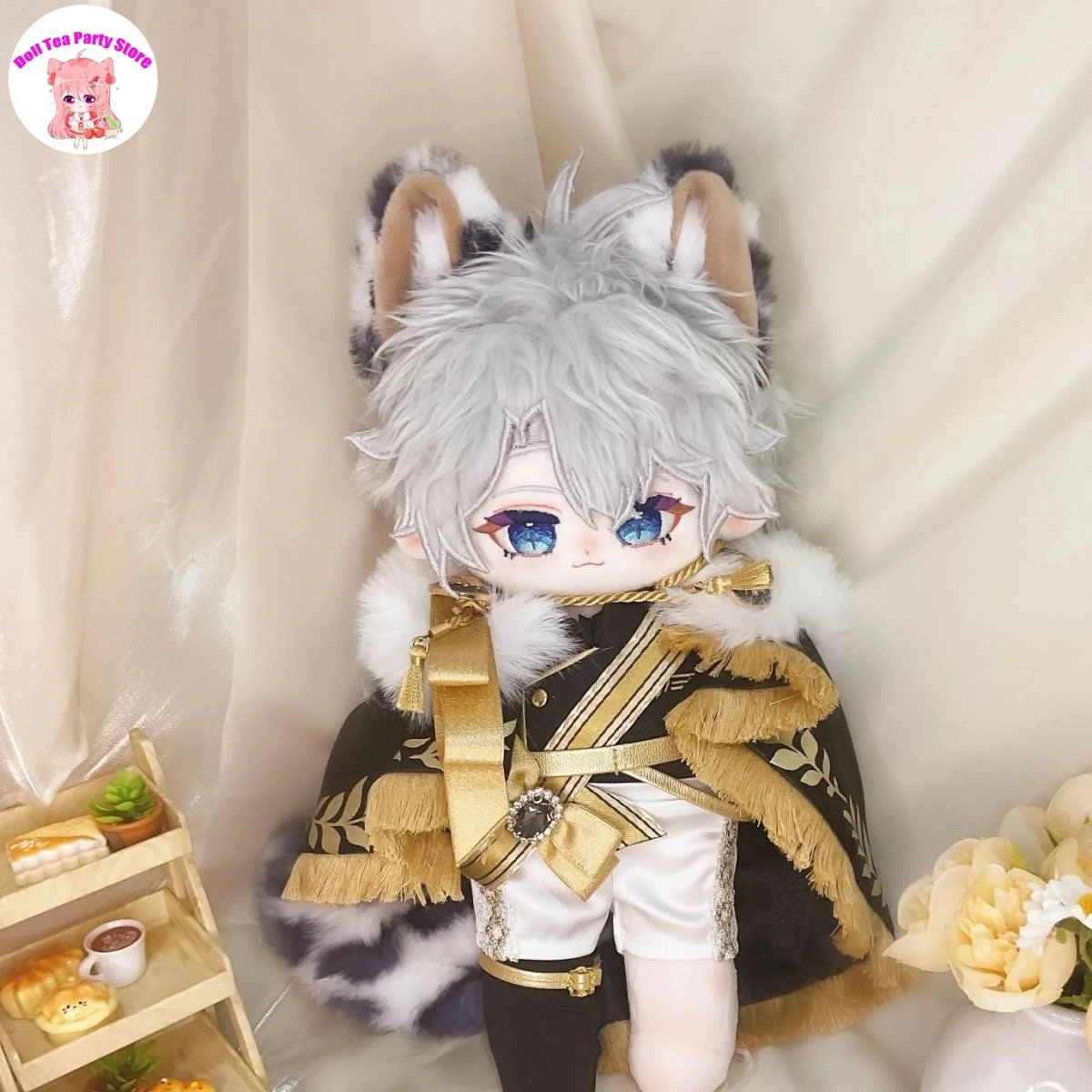 

Аниме Honkai: Star Rail Phainon 20 см Kawaii леопардовые уши животных плюшевая кукла тело косплей одежда плюшевые игрушки