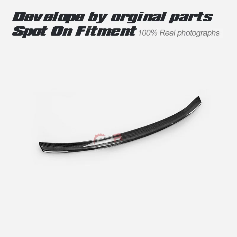 SAAR متوافق مع أجزاء تعديل ألياف الكربون Honda FK8 Civic Type R VVT سبويلر لوحة مركزية توسيع سبويلر جناح ثابت #1