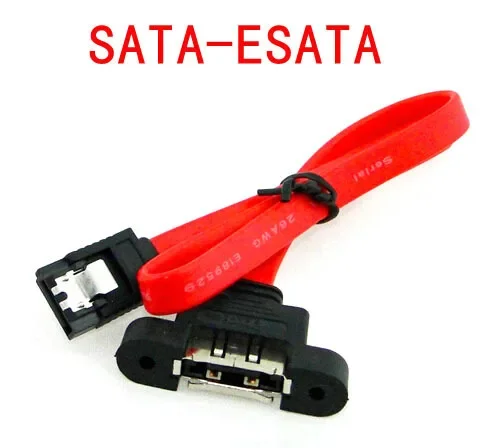 

PC Case Internal SATA to eSATA Data Cable Wire Screw Panel Mount For External Hard Drive 40cm