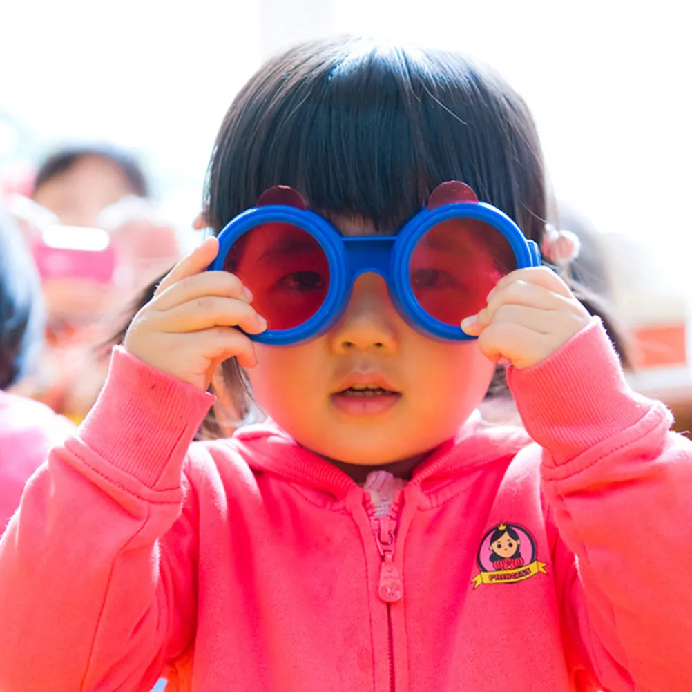

1Set Kids Color Mixing Glasses with Primary Lenses Fun Educational Science Kit for Children Smooth Safe Build Great for Learning