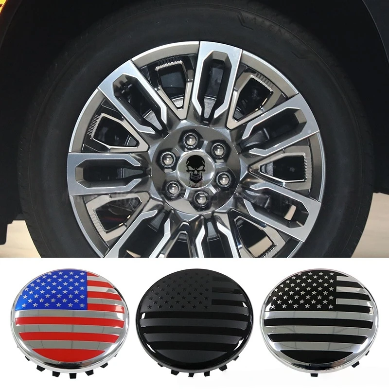 

(Set of 4) for Chevrolet 3 1/4 inches=83mm Black Wheel Center Caps Covers HubCap fit Most 18"&20"&22" Rims