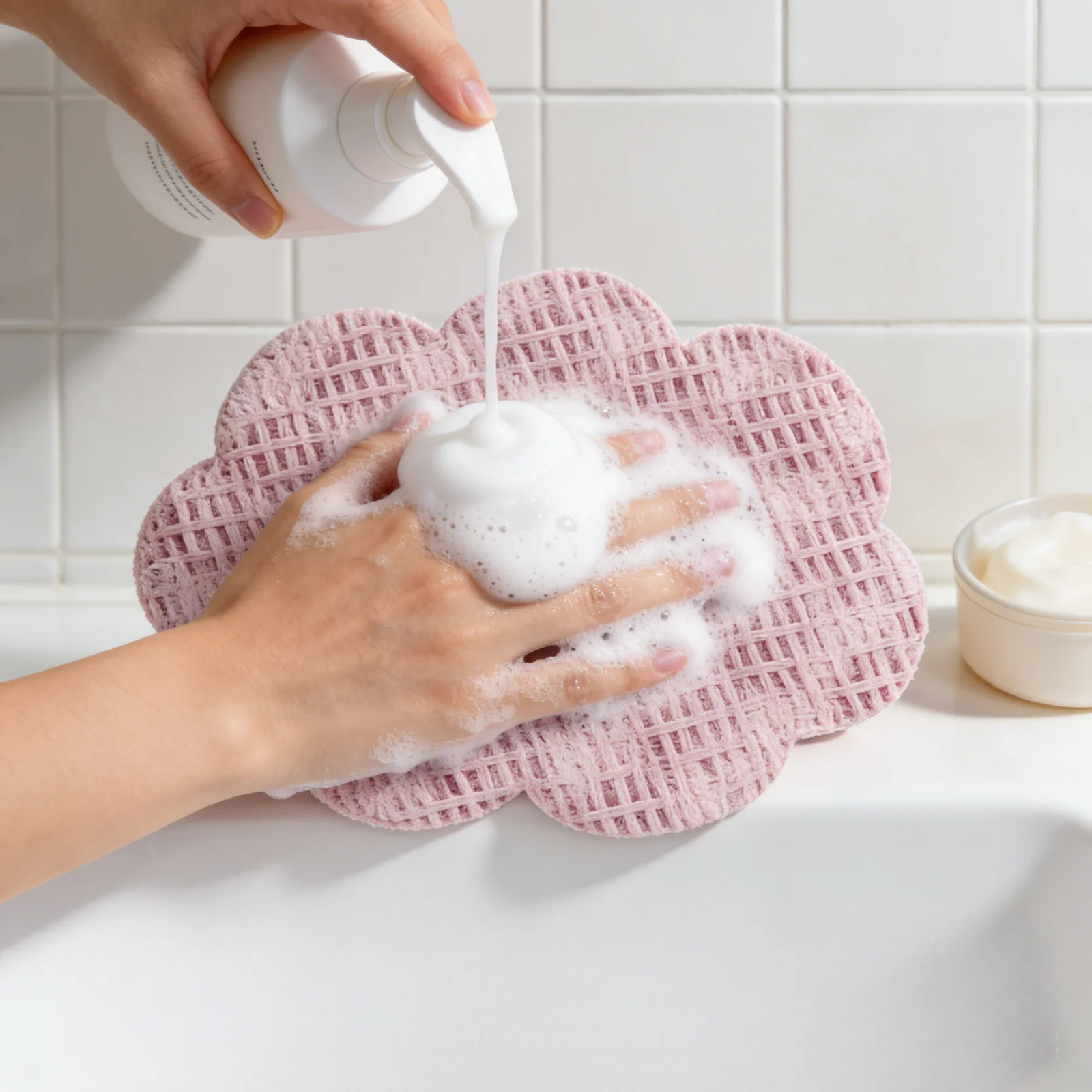 

Exfoliating Shower Towel for Men and Woman Deep Cleaning Dirt Remover Improves Skin Texture Wash Scrub Cloth for Body Care 1pc