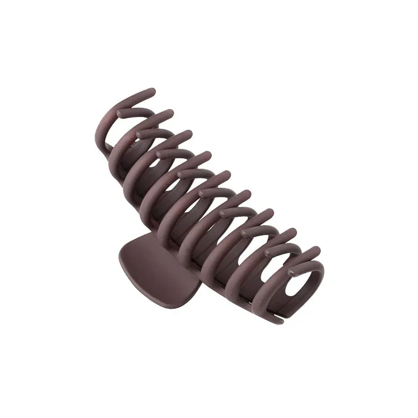 Neue große Haarklammer für Frauen und Mädchen, Pferdeschwanz-Haarspangen, Kaffee, Beige, Haarnadel, Krabben-Haarspange, modischer Haarschmuck, Ornamente – Detail 12