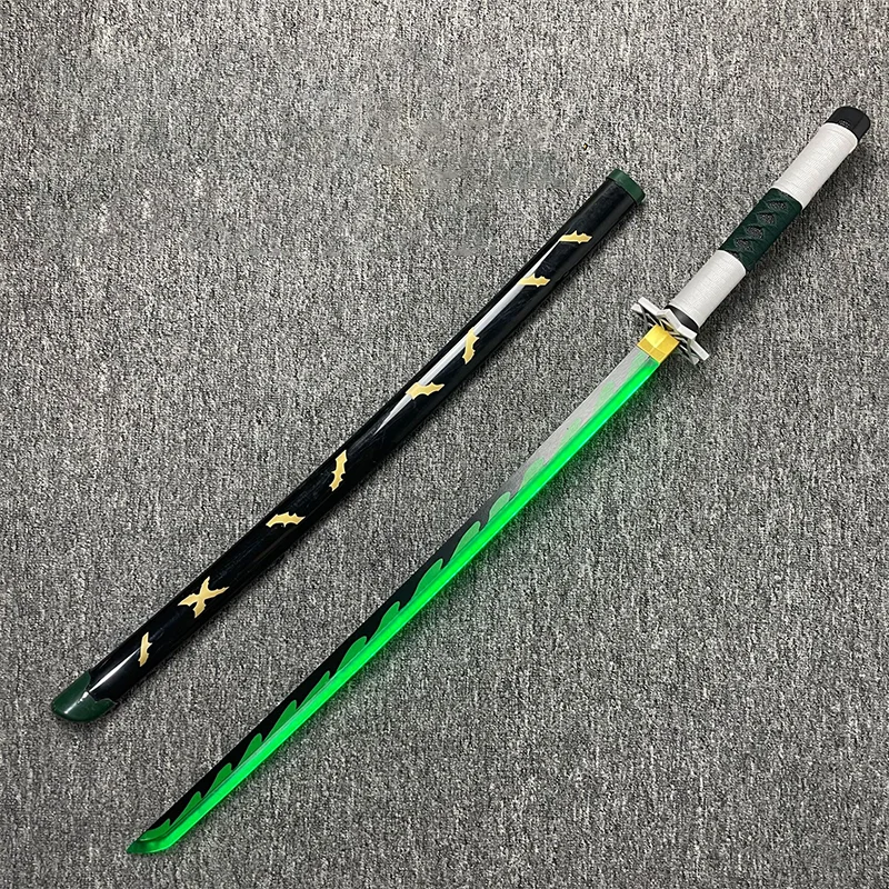103cm Luminous Edition Nichirin Sword Anime Cosplay Prop Tomioka Giyuu Japanese Katana Agatsuma Zenitsu Samurai Sword Lightsaber view 5