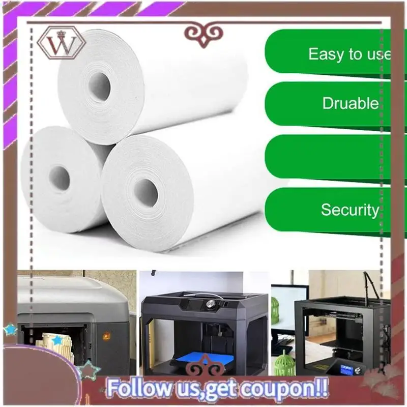 أحدث 50 لفات من الورق الحراري ماكينة تسجيل المدفوعات النقدية أوراق إيصالات POS 57X30mm ورق حراري للطابعة ماكينة تسجيل المدفوعات النقدية