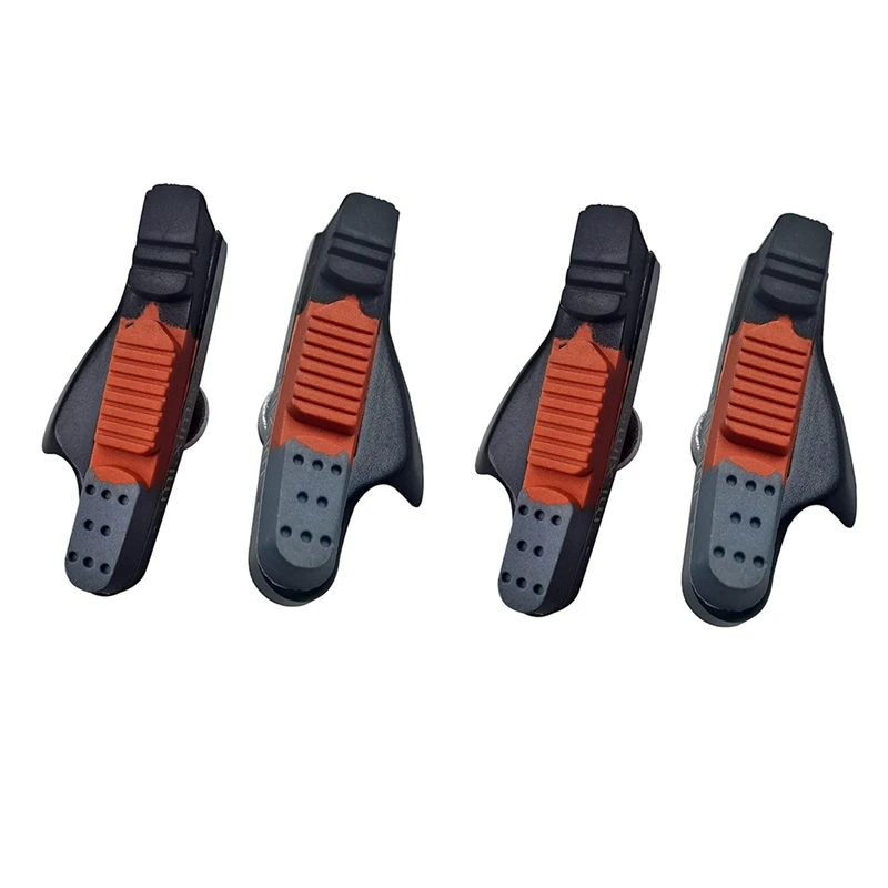 Mi.Xim 4Pcs Bike Brake Pads C-Brake Pads With Mud Trough Silent Bicycle Brake Pads Road Bike Brake Pads Rubber Sheet