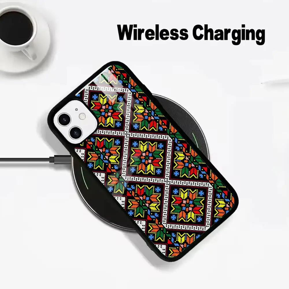 Ukrainian Embroidery Phone Case For IPhone17 16 15 14 13 12 11  Pro Max 16/15/14Plus Wireless Charger Cover Funda
