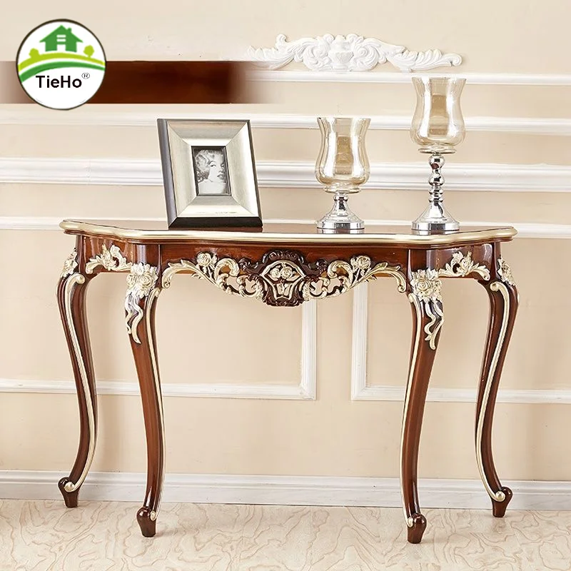 Living Room Luxury Retro Console Table Entrance Household Vintage Console Table Hallway Simple Long Side Table Home Furniture