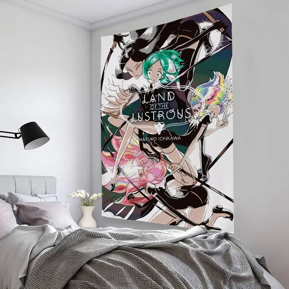 

L-Land of the L-Lustrous Tapestry Bedroom Living Bar Garden Outdoor Microfiber festival Decoration Background Art Banner