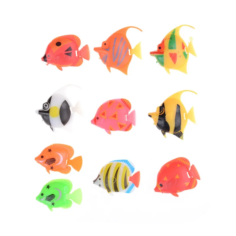 10Pcs Assorted Ocean Pet Figures Party Toy Gift Small Size Sea Life Model Toys PVC Pool