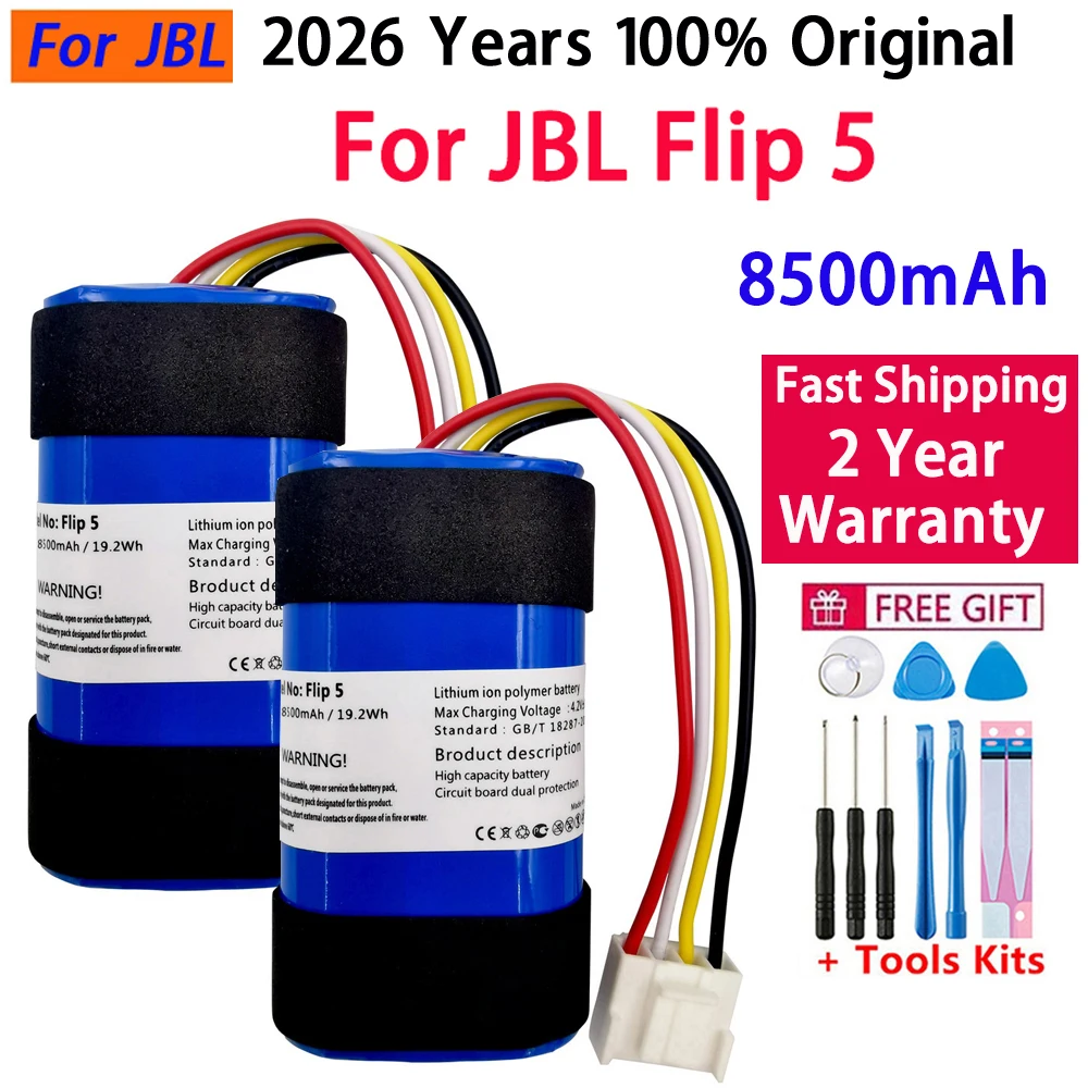 2026 Years 100% Original Speaker Battery For JBL Flip 1 2 3 4 5 6 For JBL Flip5 Flip6 GSP872693 01 Battery Fast Shipping