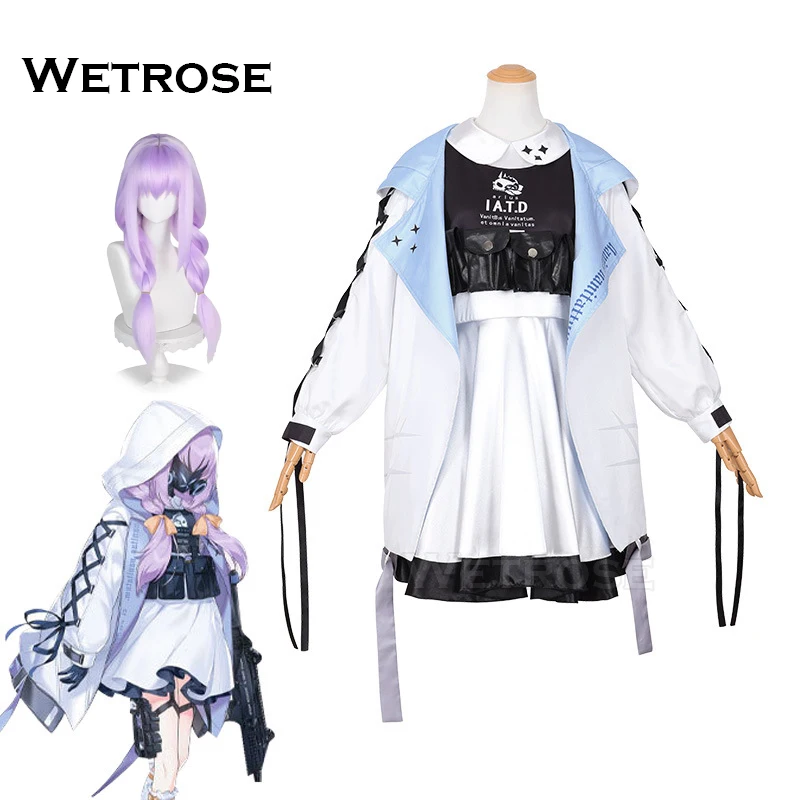 【Wetrose】In Stock Hakari Atsuko Cosplay Costume Blue Archive Hoodie Cloak Full Set Wig Halloween Xmas