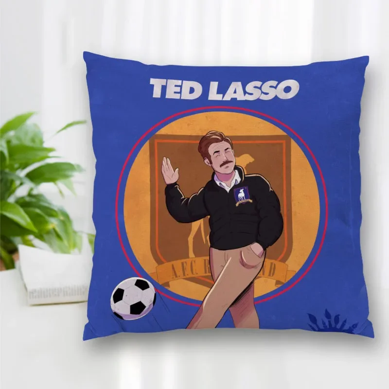 New TV Series Ted Lasso Pillow Slips With Zipper Bedroom Home Office Decorative Pillow Sofa Pillowcase Cushions Pillow Cover