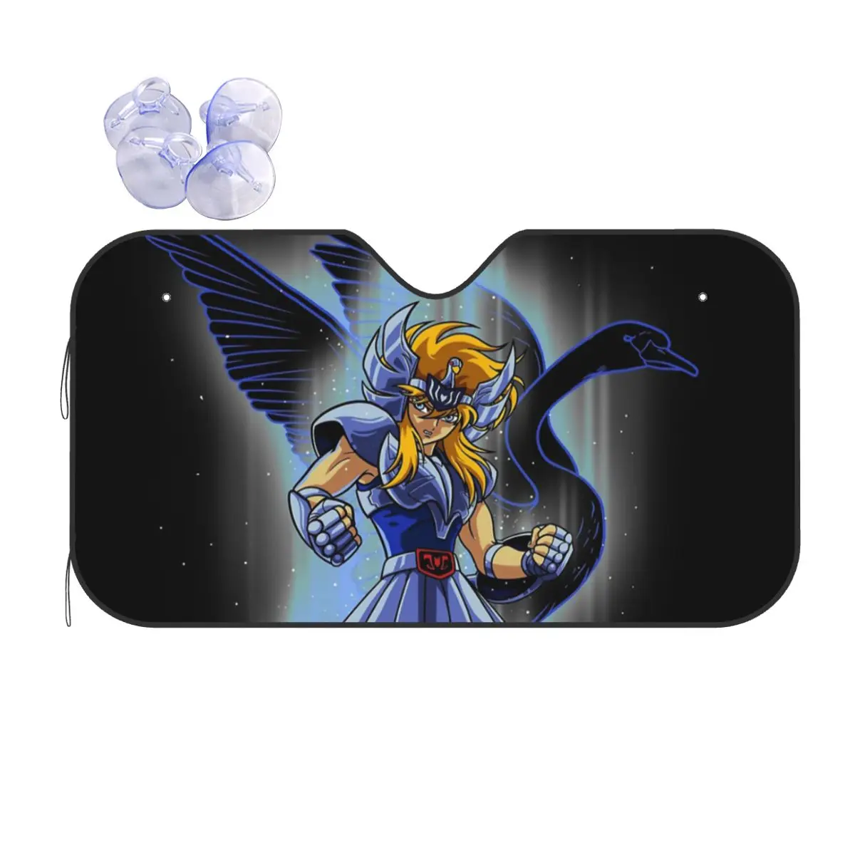 

Солнцезащитный козырек Hyoga Of Cignus, ветровое стекло, рыцари зодиака, забавная крышка, передний блок, окно 70x130 см, солнцезащитный козырек, аксессуары, чехлы