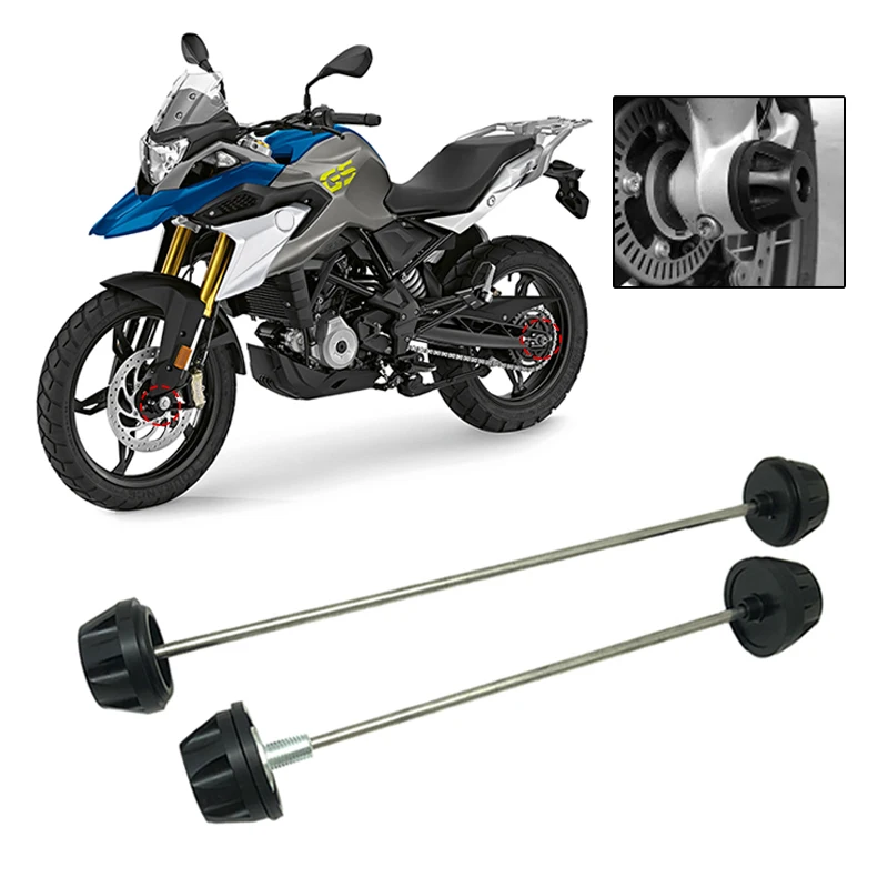 Motorcycle Front Rear Wheel Fork Axle Sliders Cap Crash Falling Protector For BMW G310R G310GS G 310 R/GS 2017-2023 2021 2022