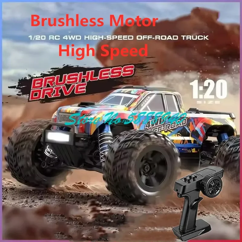 1/20 Full Scale Brushless Climb Off-Road RC Car Truck RTR 2.4G Metal Transmission 4WD LED Lighting High Speed Remote Control Car