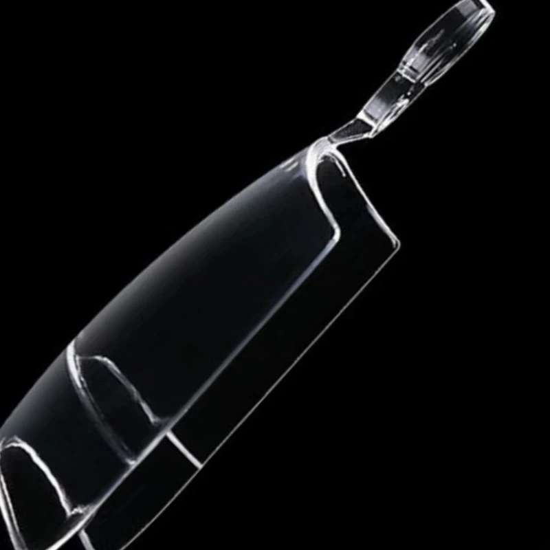 120/240pcs ปลอมเล็บเคล็ดลับโปร่งใสครึ่งฝาครอบเล็บเท้าสําหรับ Pedicure Square กดบนเล็บเท้าสําหรับผู้หญิงเล็บ Salons DIY