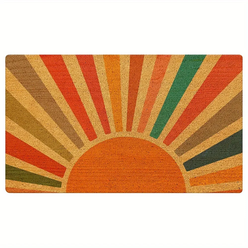 

Sunrise Non-Slip Doormat - Vibrant Home Decor, Perfect for Entryways and Indoor Use, Adds Warmth and Welcome