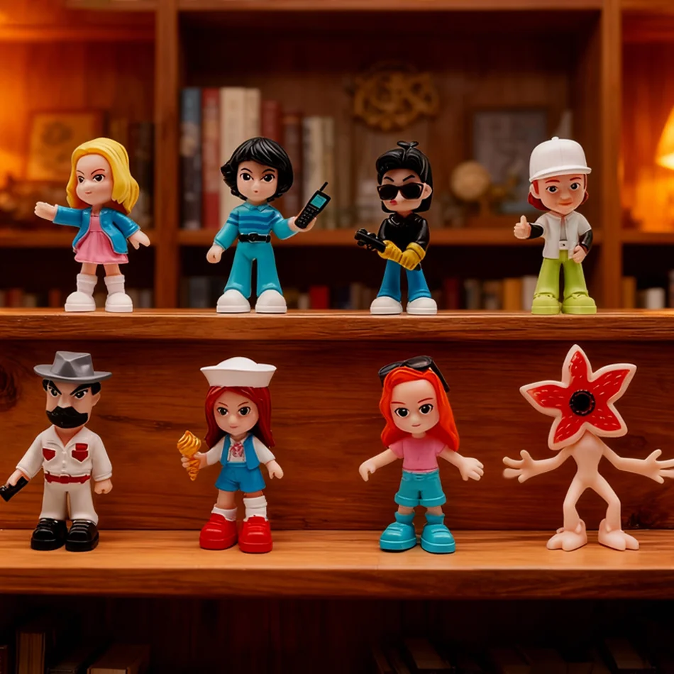 สินค้าพร้อมส่ง 8 ชิ้น ฟิกเกอร์ตัวละครน่ารักยอดนิยม ดีไซน์ไม่ซ้ำใคร ของตกแต่งโต๊ะทำงาน ของตกแต่งห้อง ของขวัญเซอร์ไพรส์