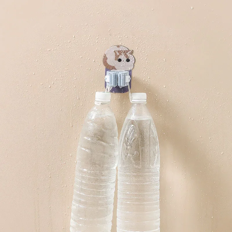Self Adhesive Wall Mop Holder Brush Broom Organizer Rack Multi-purpse Door Keys Umbrella Hanger Hook Bathroom Toothbrush Storage
