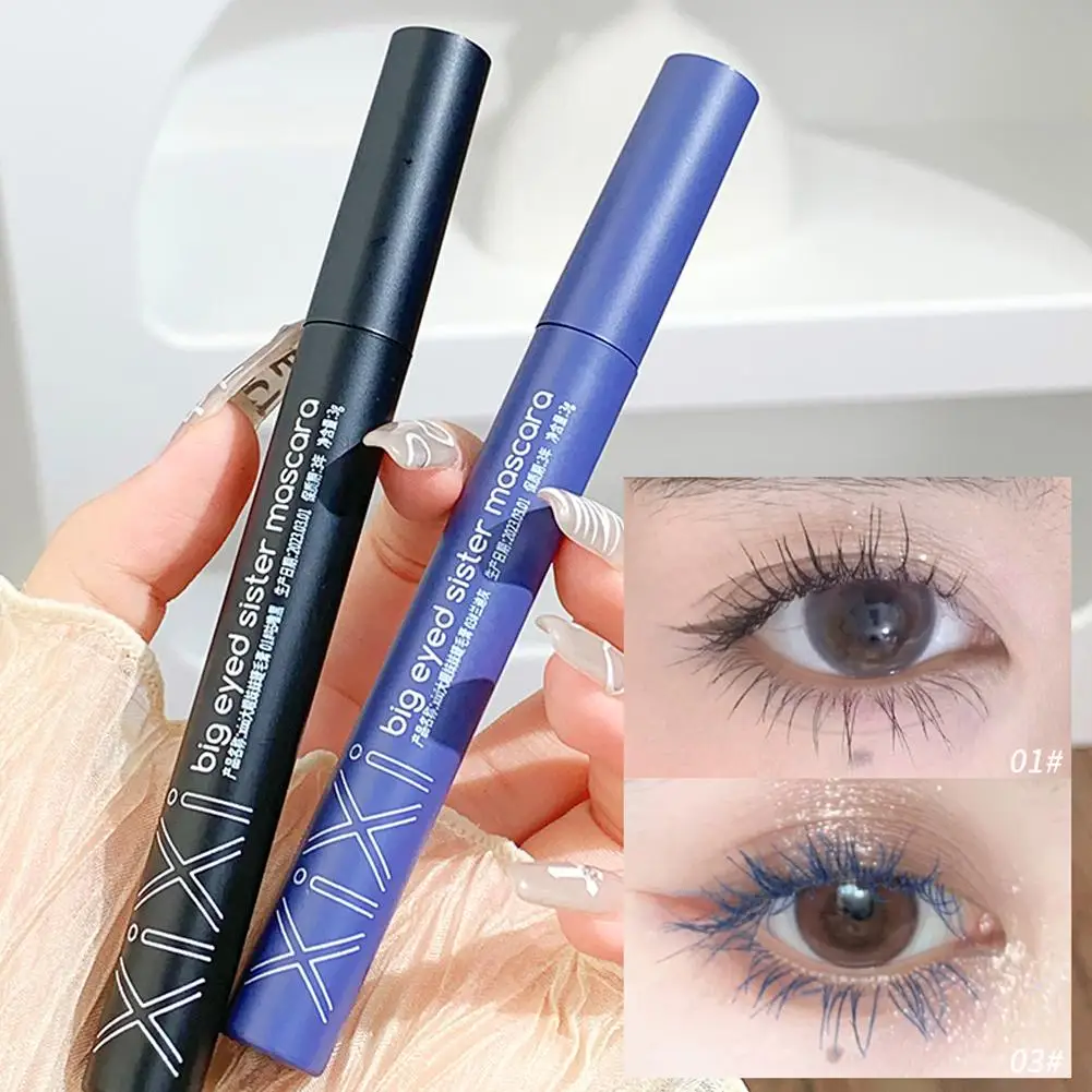 Colored Mascara Waterproof Fast Dry Eyelashes Curls Extension Make-Up Eyelashes Blue Red Purple Black White Gold Ink Mascara