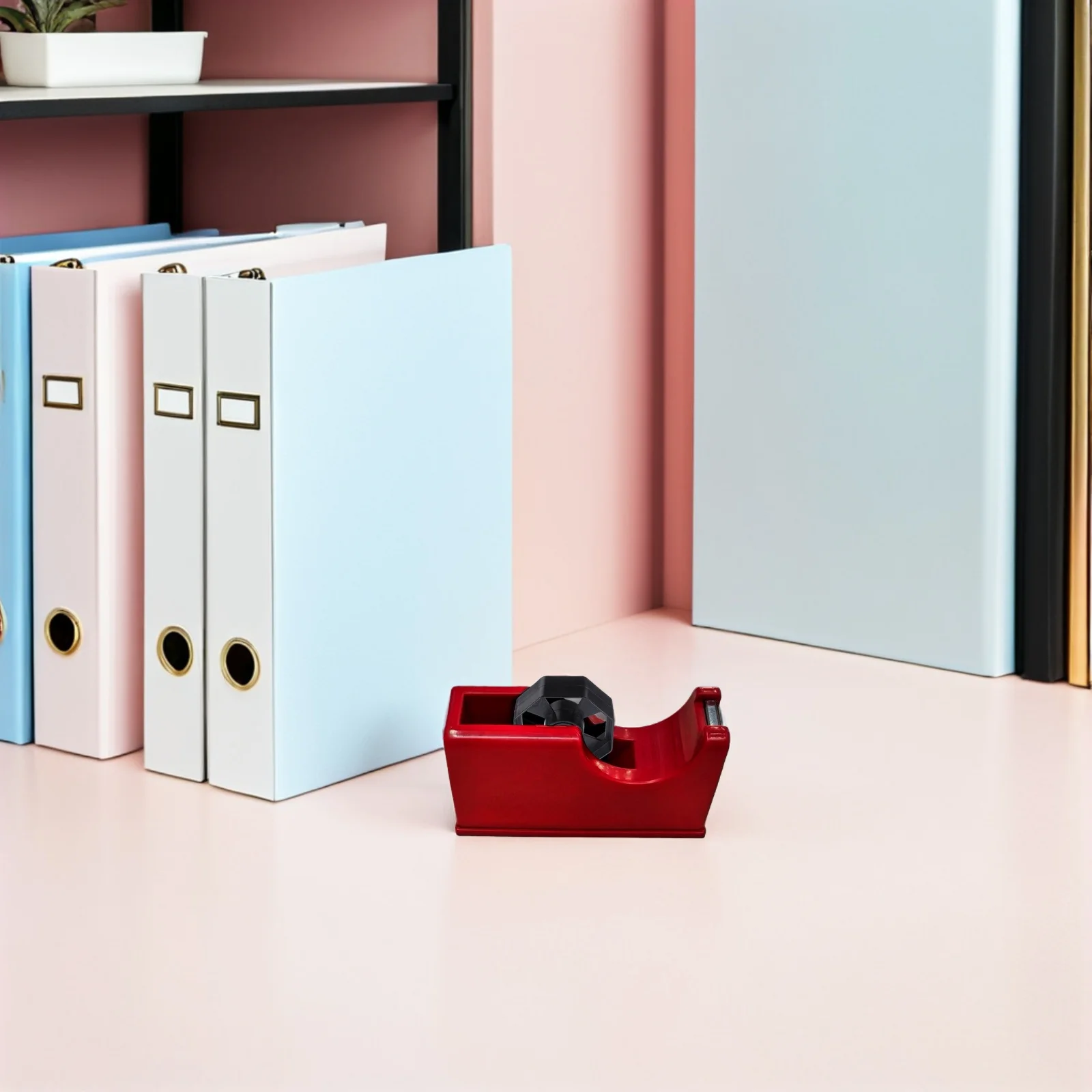 

4Sets Tape Dispenser Replacement Core Stable Roller Wheel for Desktop Tape Holder Smooth Rotation Office Home Accessories