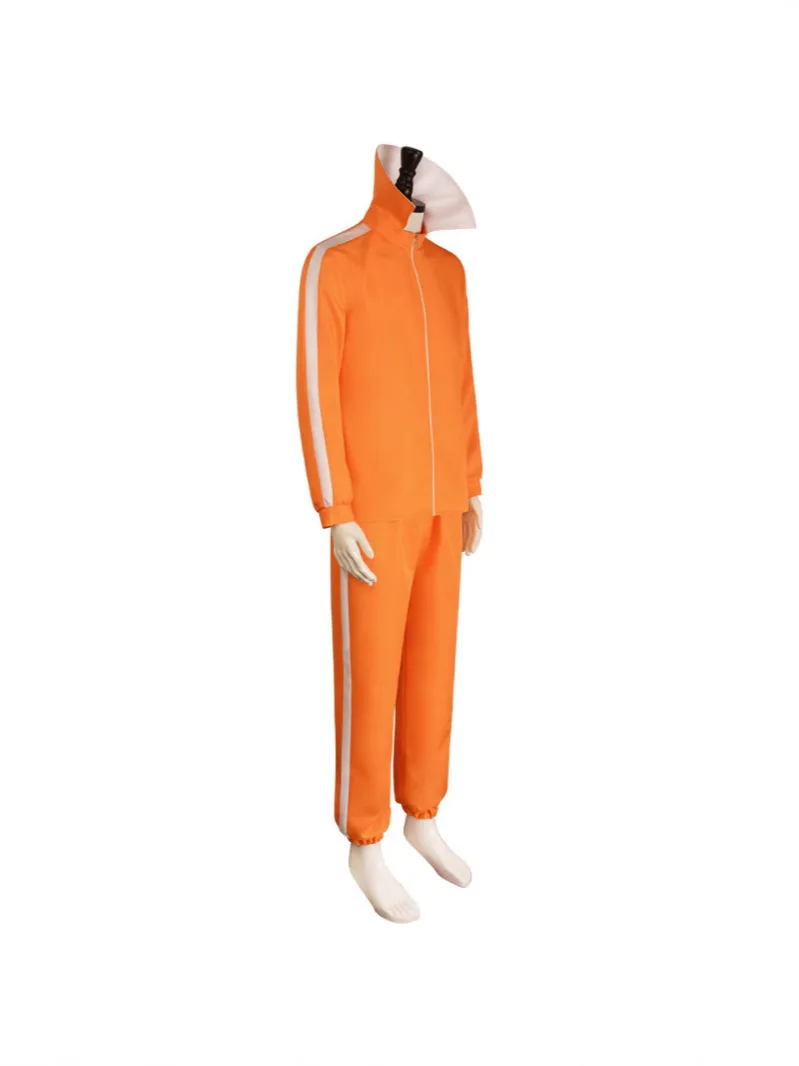 Movie Vector Cosplay Costume Orange Jakect Pant Glasses Outfits Set Halloween Fancy Suit Party Suit