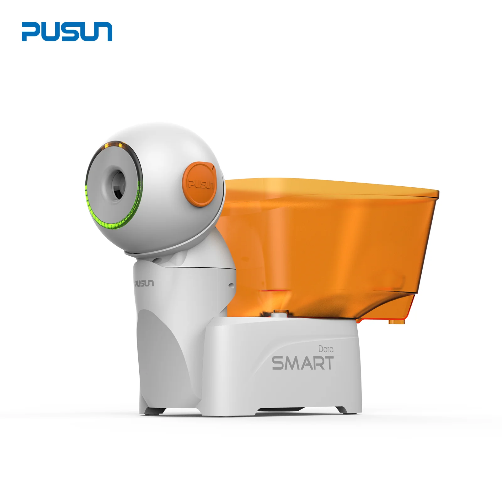 PUSUN for Smart Pro Adjustable Portable 3-Wheel Table Tennis Robot 260+ Custom Ball Path Remote APP Control Durable Ping Pong