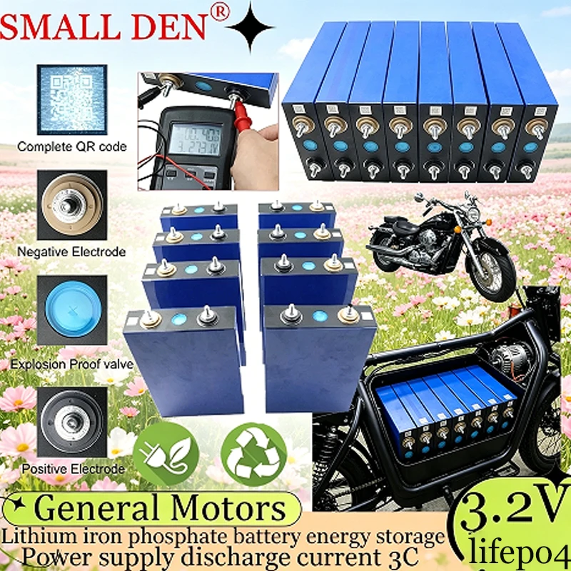 

3.2V 100Ah Lithium Iron Phosphate Battery DIY 12V 24V Golf Cart Boat Solar System Off-Road Vehicle Energy Storage Power Supply