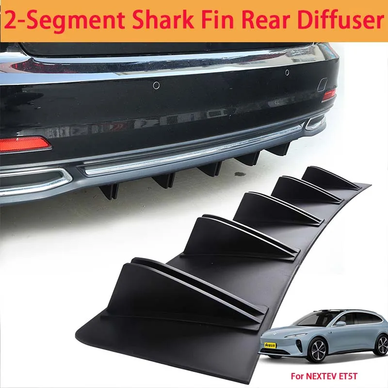 For NEXTEV ET5T Shark Fin Rear Diffuser Split Chassis Spoiler Auto Aerodynamic Parts Aerodynamic Modification