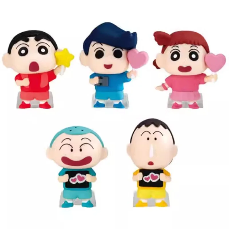 

Original Bandai Gashapon Cute Anime Capsule Toys Crayon Shin Chan Fans Should Help Shape Action Figures Kawaii Figurine Gift