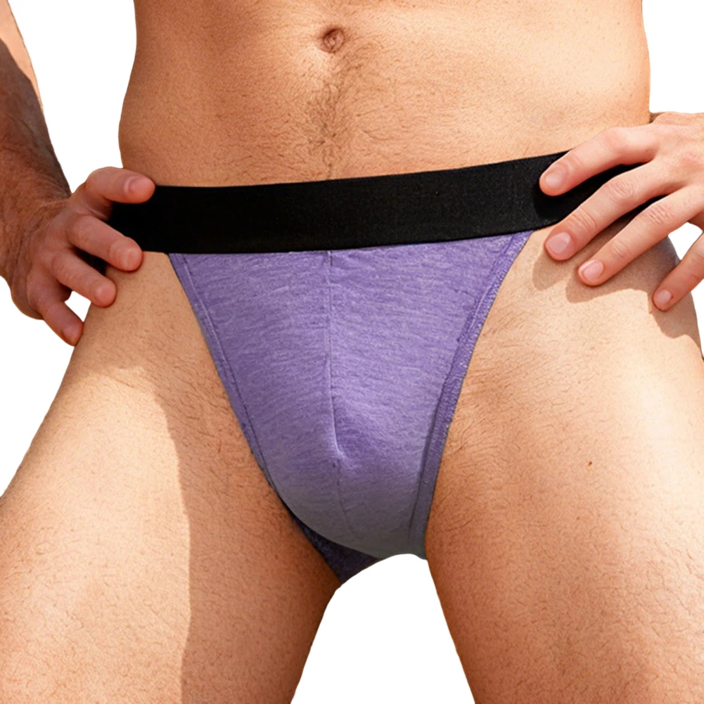 

1pc Men Unrestricted Thong Sexy Underwear Breathable Open Butt Low Rise G-String Briefs Breathable Comfortable
