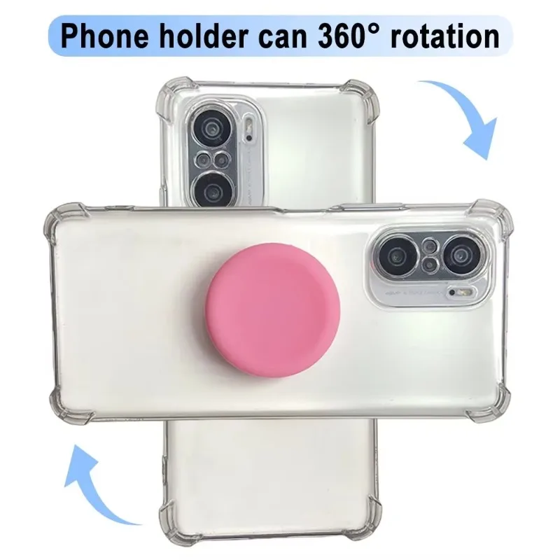 Cute Colorful Design Liquid Silicone Phone Grip Foldable Easy to Hold All Phone Models are Universal Portable Skin-Friendly