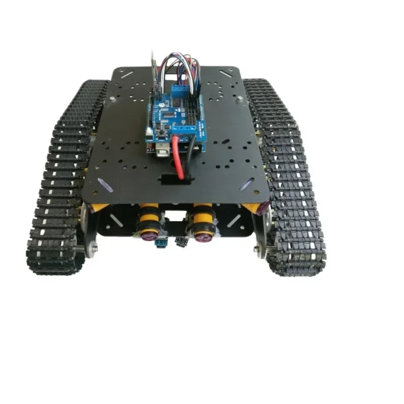 Hot Selling Bluetooth WiFi Tracking And Obstacle Avoidance Robot Intelligent Remote Control Car Track Chassis