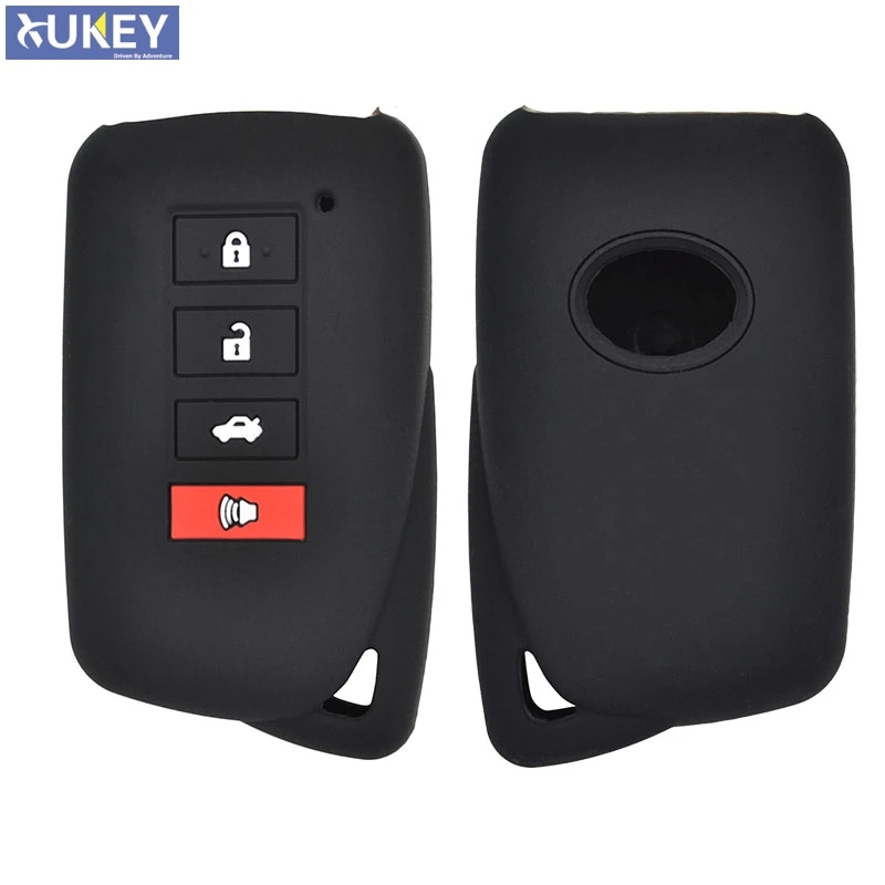 4 Button Silicone Key Fob Cover Case For Lexus ES350 GS350 GS450h IS250 RC350 NX200T NX300h LX570 Car Remote Holder Protector