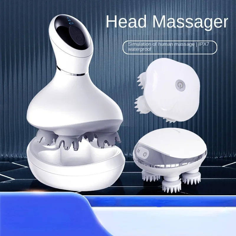 

Head Therapy Decompression Acupoints Electric Hand-held Scalp Massager