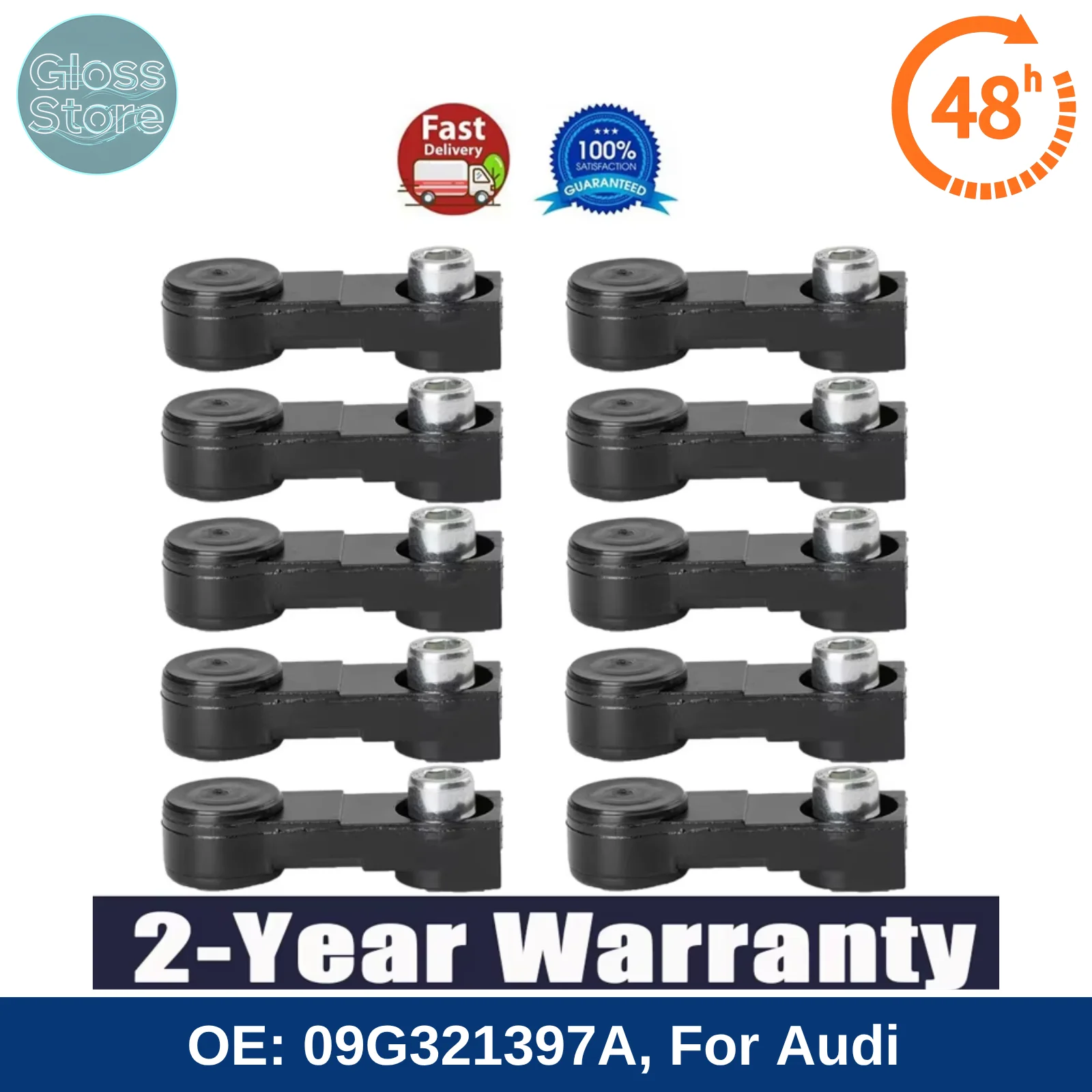 10PCS 09G321397A Car DSG Automatic Gearbox Shift Cable Connector Adapter 09G321397A For Audi A3 S3 TT TTS VW Passat Golf Skoda