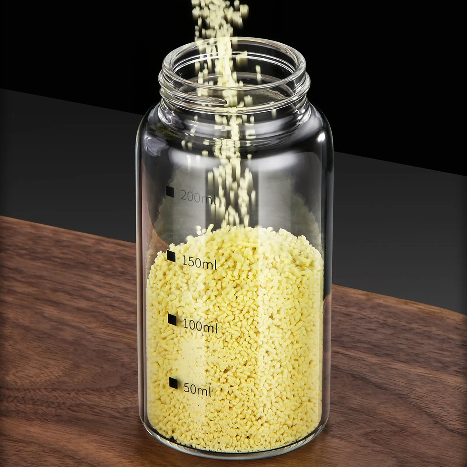 وعاء توابل زجاجي مع مقياس 4 من - مراجعة Kitchen Bank وسعره