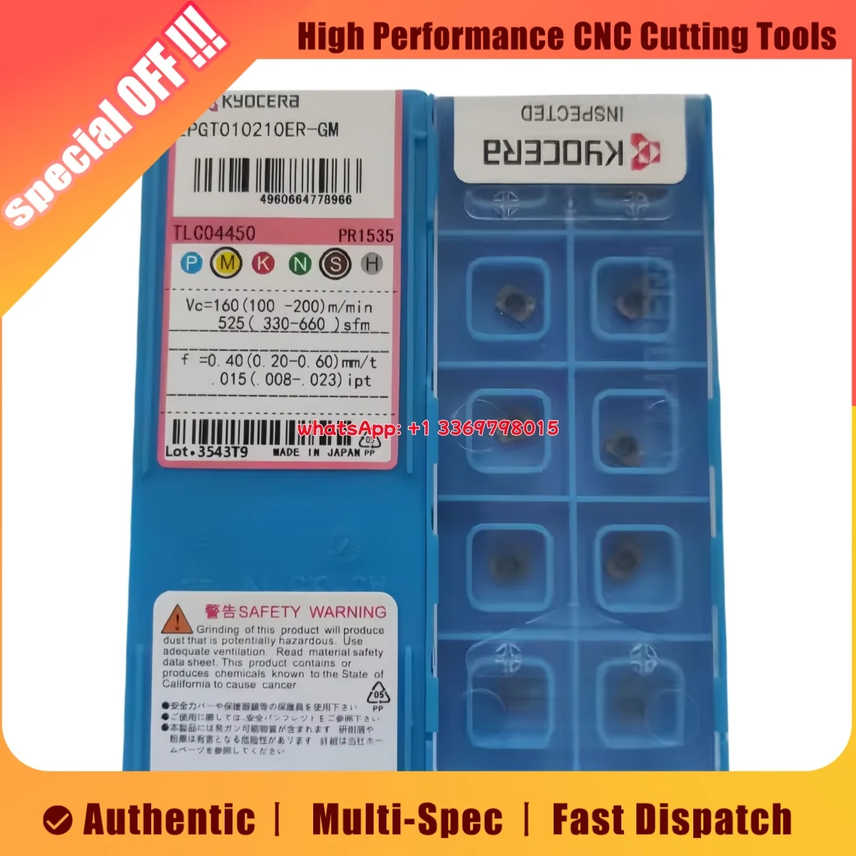 

Оригинальная фрезерная пластина LPGT LPGT0102 10 ER-GM PR1535