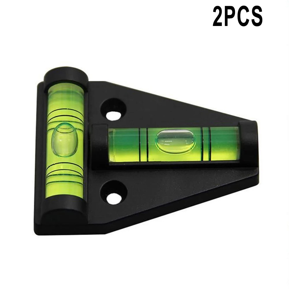 Level Bubble Triangle Level for acrylic T Shape for t-type Two-Way 2pcs 42*30*12mm/58*43*13mm For Caravan High