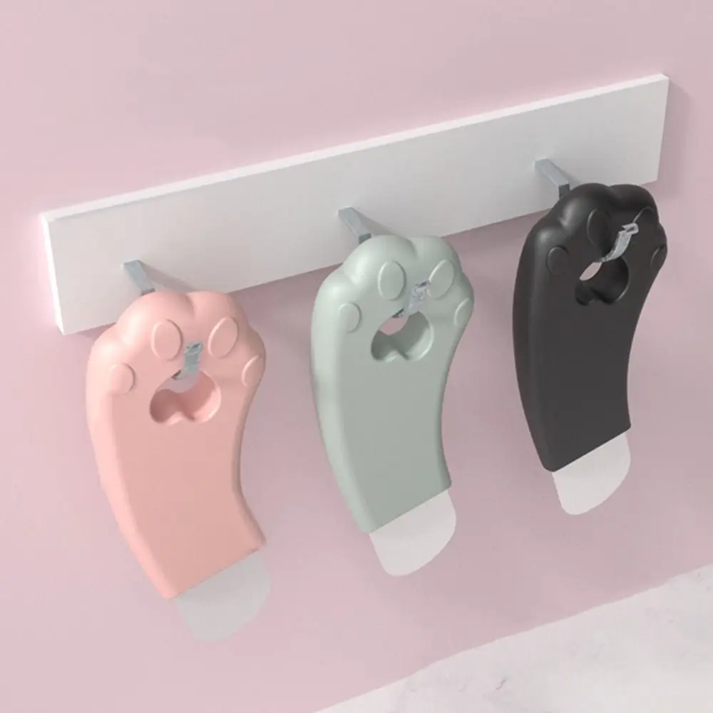 Outil d'élimination des points noirs du visage en forme de patte de chat, grattoir en Silicone pour nettoyage en profondeur des points noirs, élimine les points blancs et l'acné, spatule faciale portative
