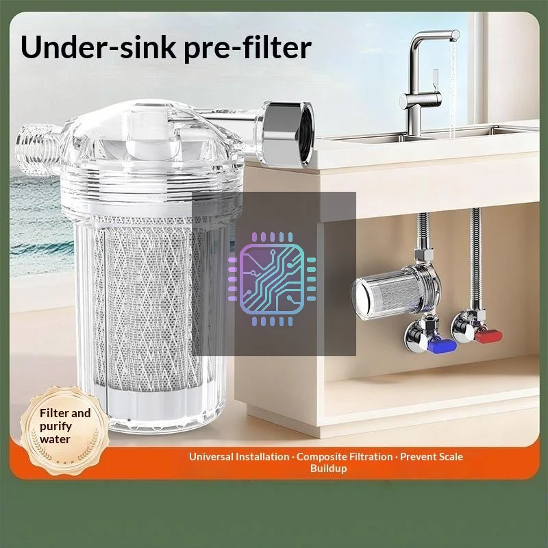 1Pcs Universal Water Filter To Remove Heavy Metals Chlorine Fluoride Filtered Soften Hard Water For Shower Water Purifier Parts