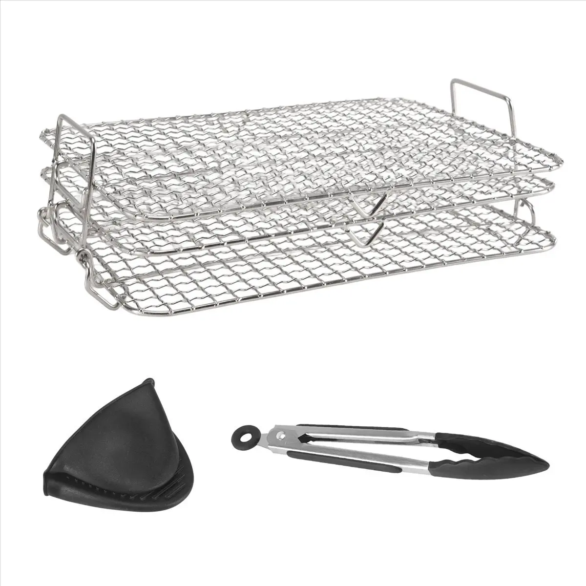A59P New Air Fryer Rack for Foodi Grill XL Air Fryer, Multi-Layer Dehydrator Rack Toast Rack Air Fryer Accessories