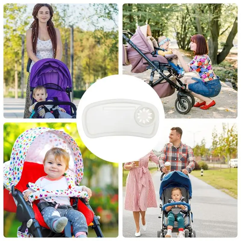 Kinderwagen Voedselbak Afneembare Baby Snack Tafelbevestiging Met Bekerhouder En Telefoonhouder Kinderwagen Accessoires Om Te Winkelen