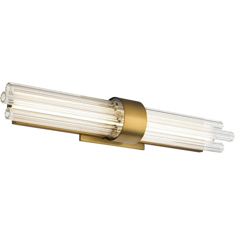 

Luzerne 28in LED Bathroom Vanity or Wall Light 3000K in Aged Brass