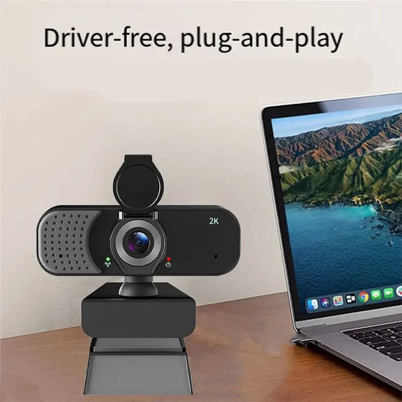 A23F-HD 2K Computer Web Camera 2K USB 3.0 Plug Webcam For Online Video Chat Mircophone 30Fps Computer Camera